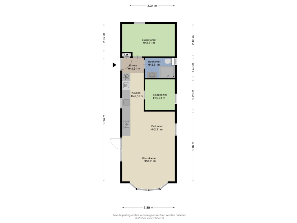 Bekijk plattegrond van Begane Grond van De Goede Ree 31