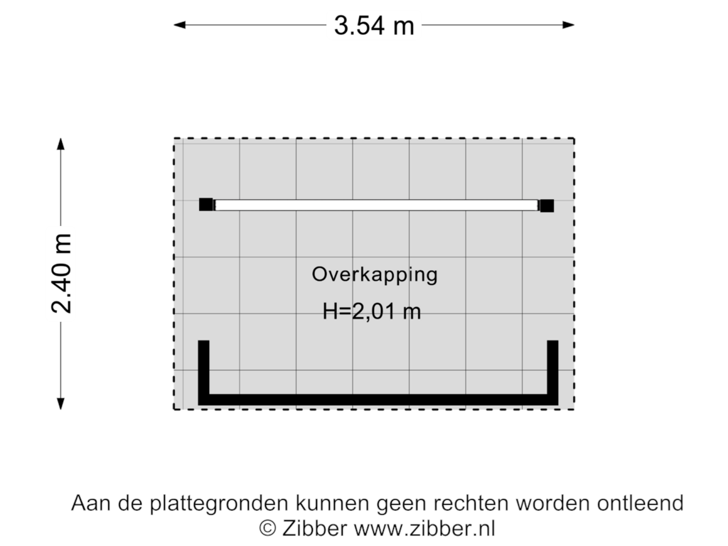 Bekijk plattegrond van Overkapping van De Goede Ree 31