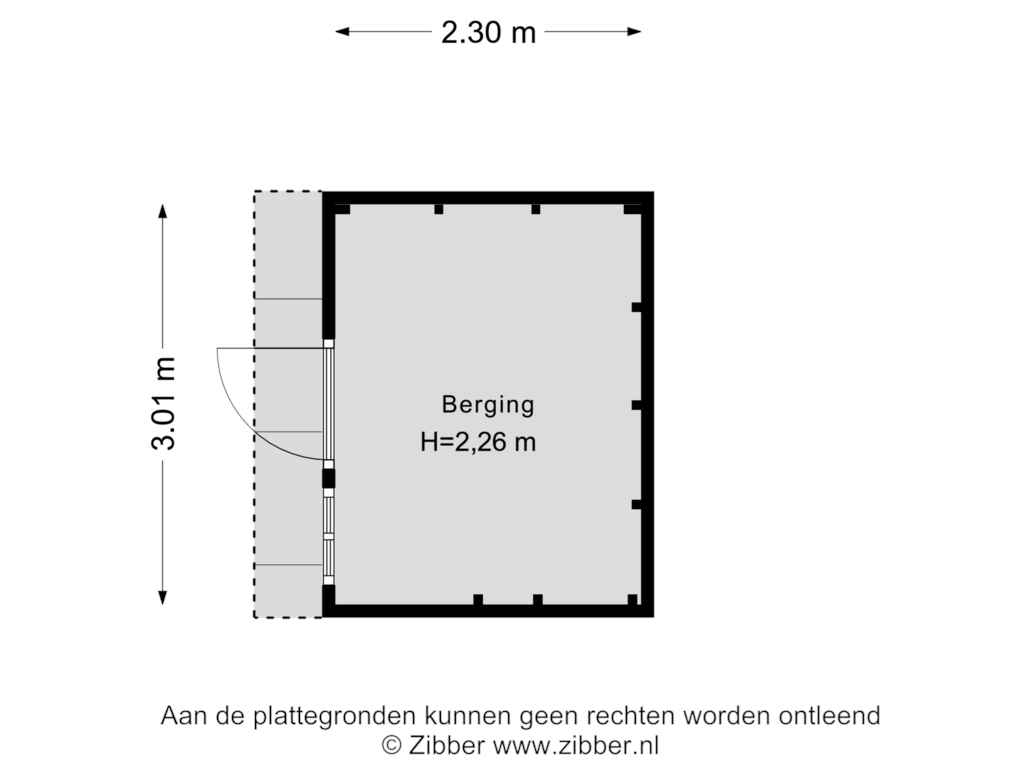 Bekijk plattegrond van Berging van De Goede Ree 31