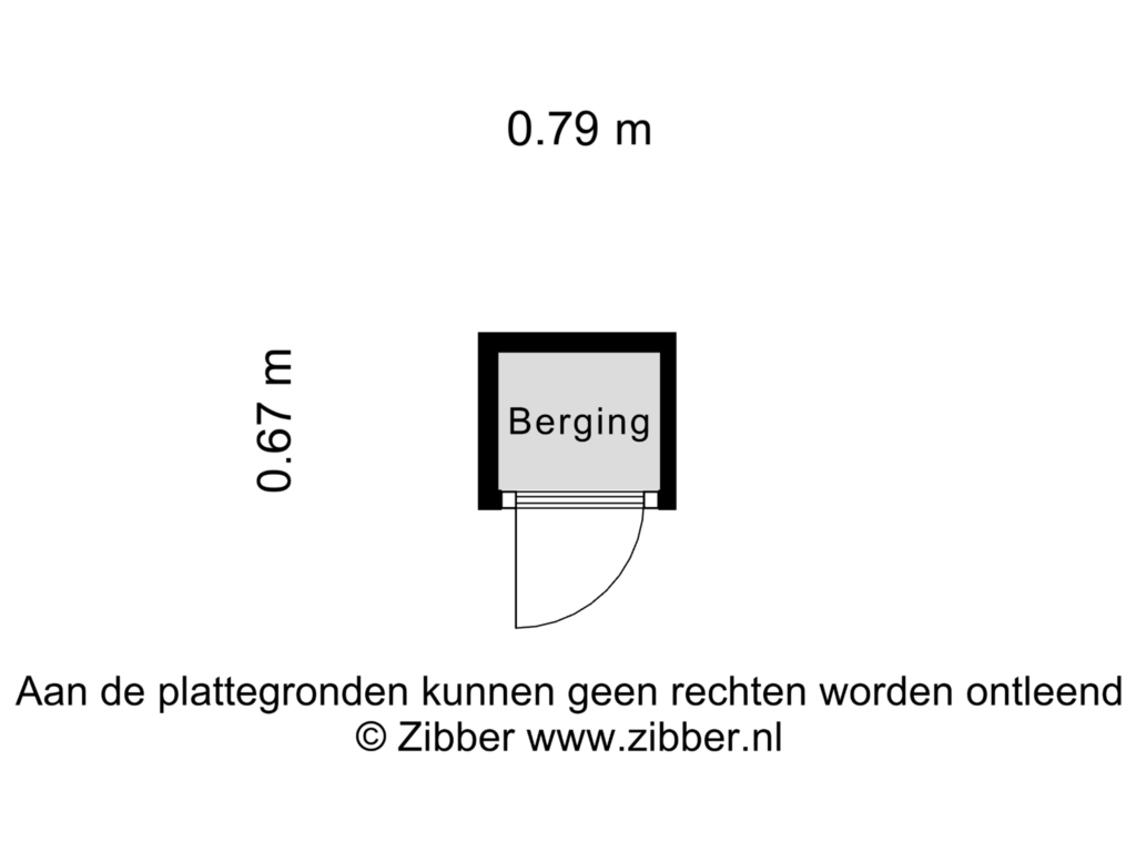 Bekijk plattegrond van Berging van De Goede Ree 31