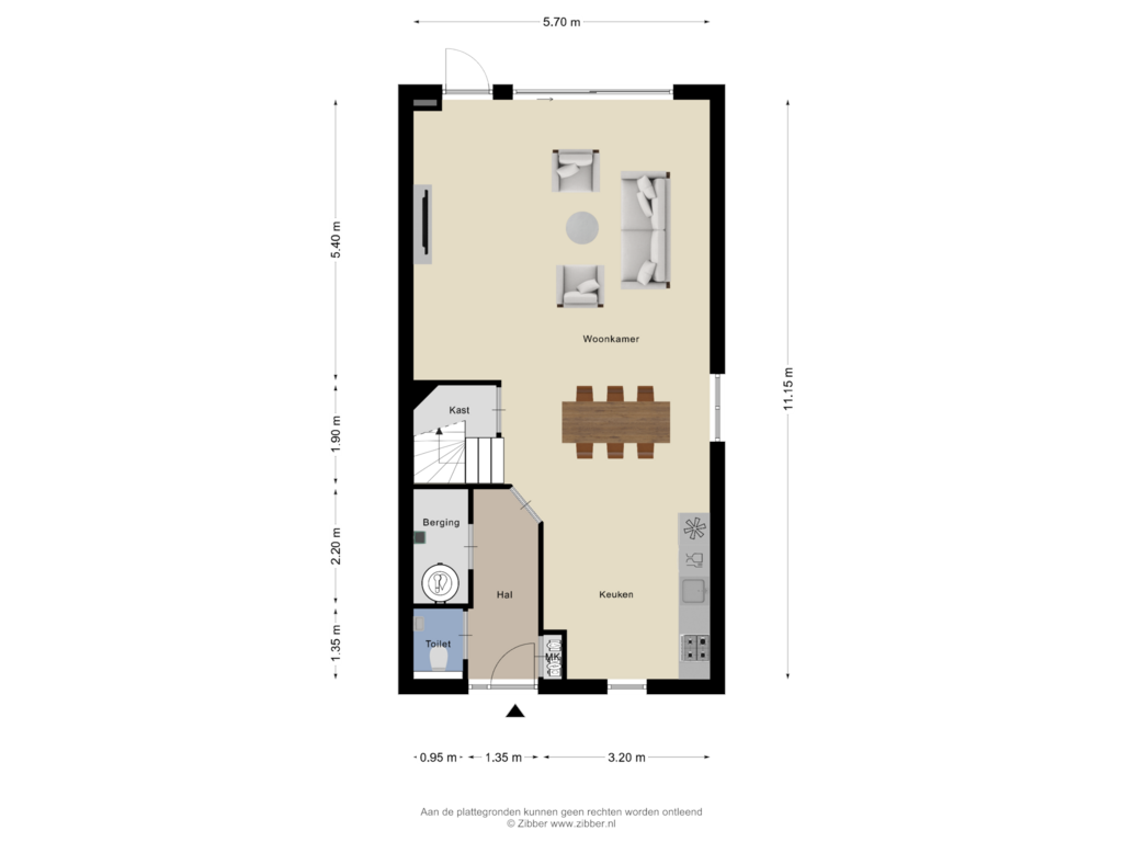 Bekijk plattegrond van Begane Grond van Hendriks Plaza - sit. 1