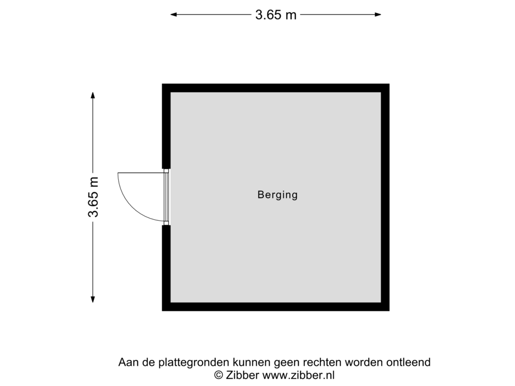 Bekijk plattegrond van Berging van Hendriks Plaza - sit. 1