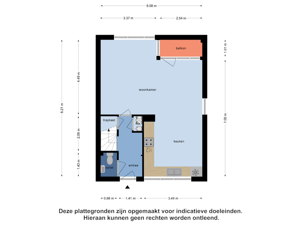 Bekijk plattegrond van Begane Grond van Zuidwal 18