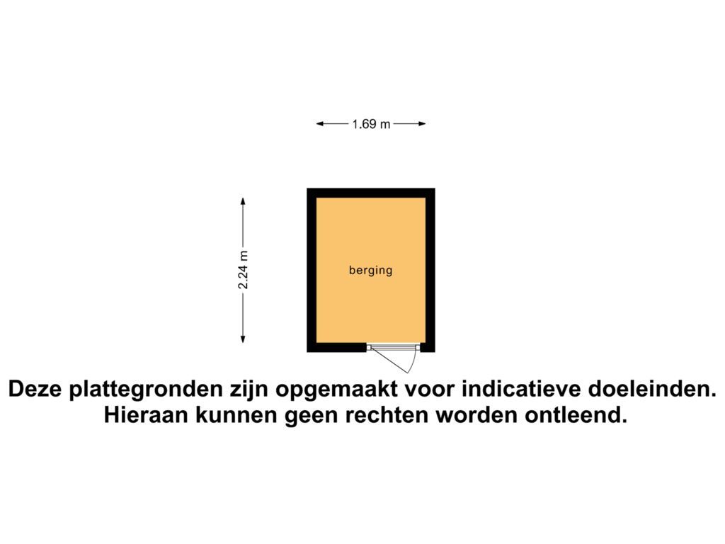 Bekijk plattegrond van Berging van Zuidwal 18