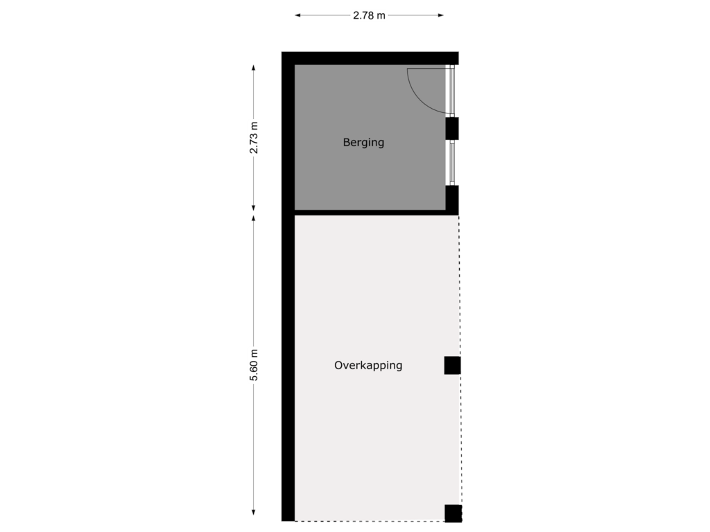 Bekijk plattegrond van berging van Regulierenstraat 5