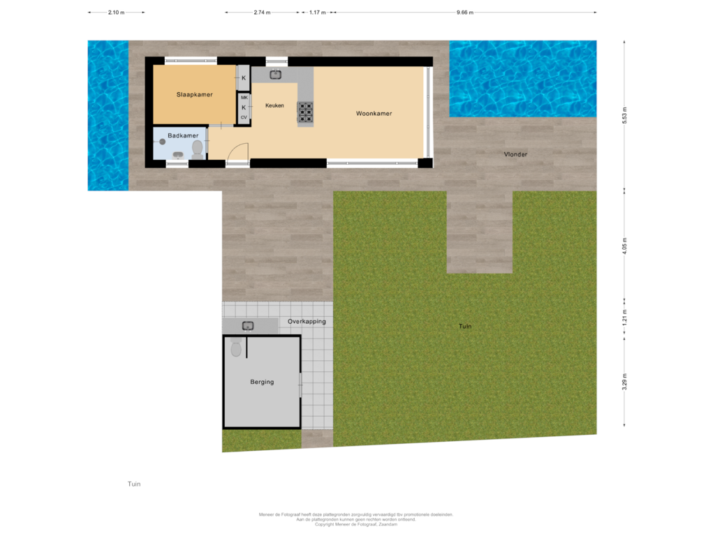 View floorplan of Tuin of Meije 164-D