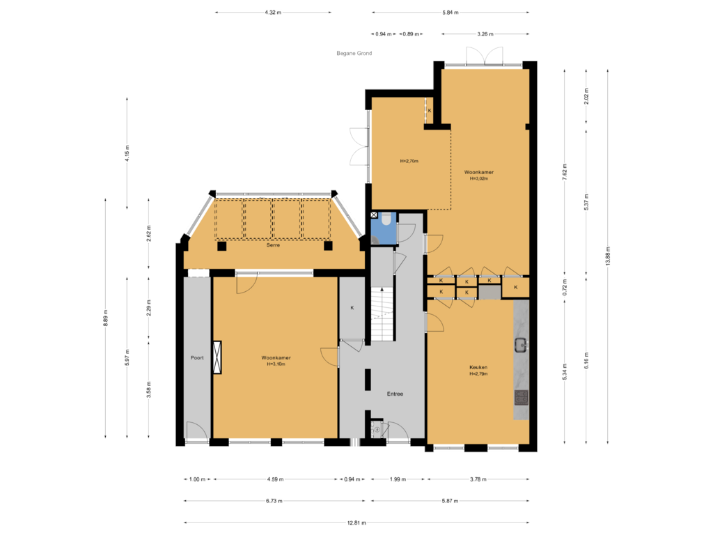 Bekijk plattegrond van Begane Grond van Van Beuningenstraat 20