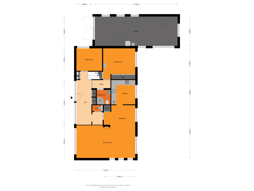 View floorplan of Begane Grond of Brouwersmolenweg 399