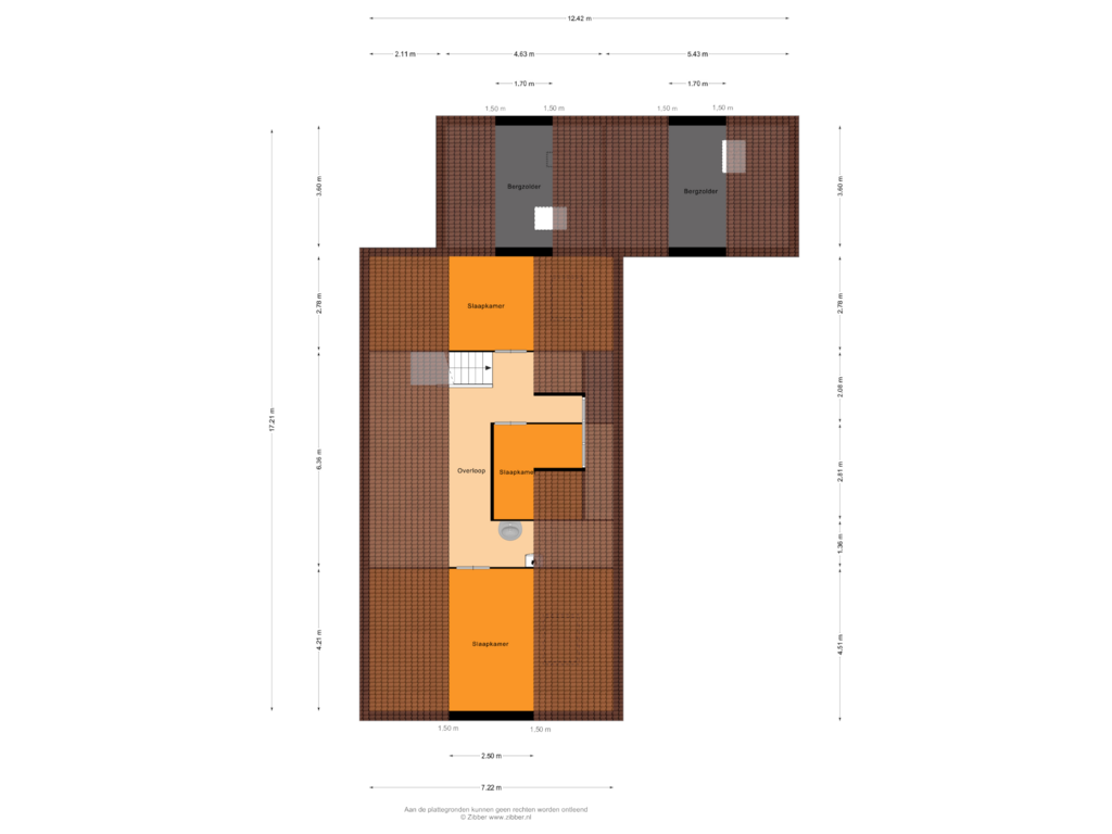 View floorplan of Eerste Verdieping of Brouwersmolenweg 399