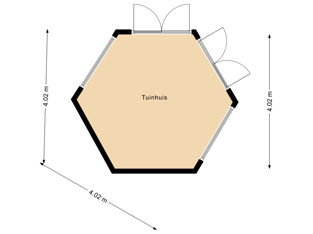 Bekijk plattegrond van Tuinhuis van Ommerweg 11