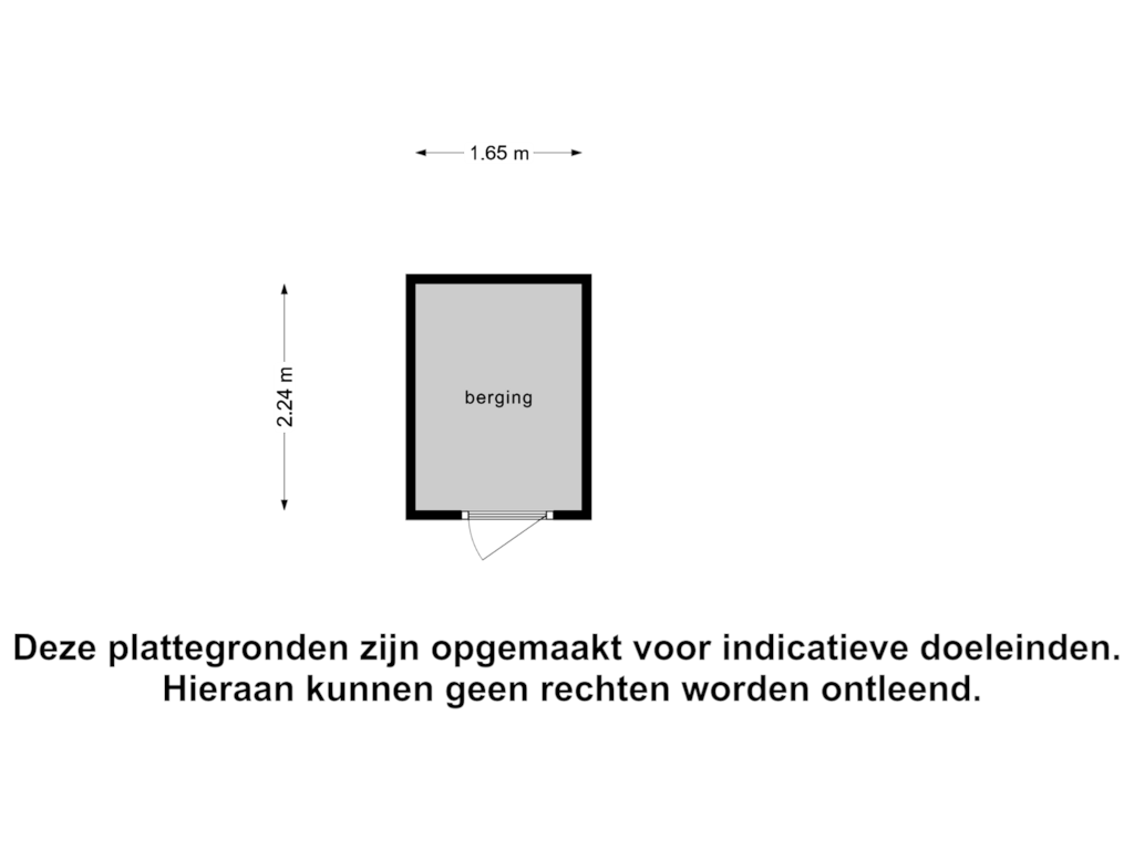 Bekijk plattegrond van Berging van Sam van Houtenstraat 191-D