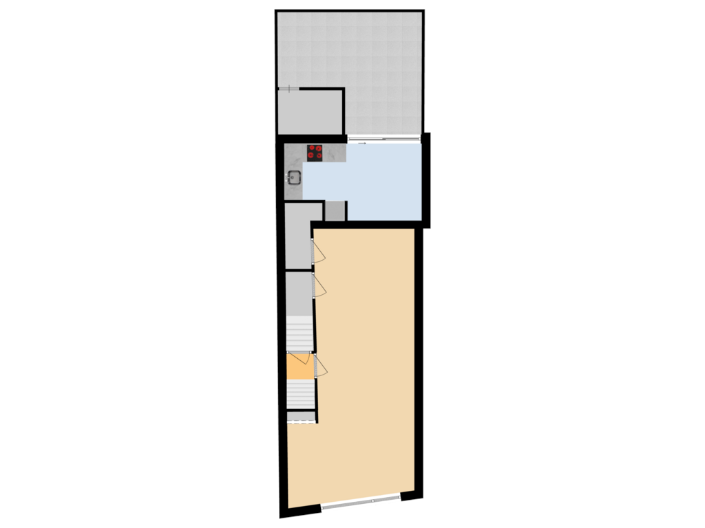 Bekijk plattegrond van 1e Verdieping van Gruttersdijk 56