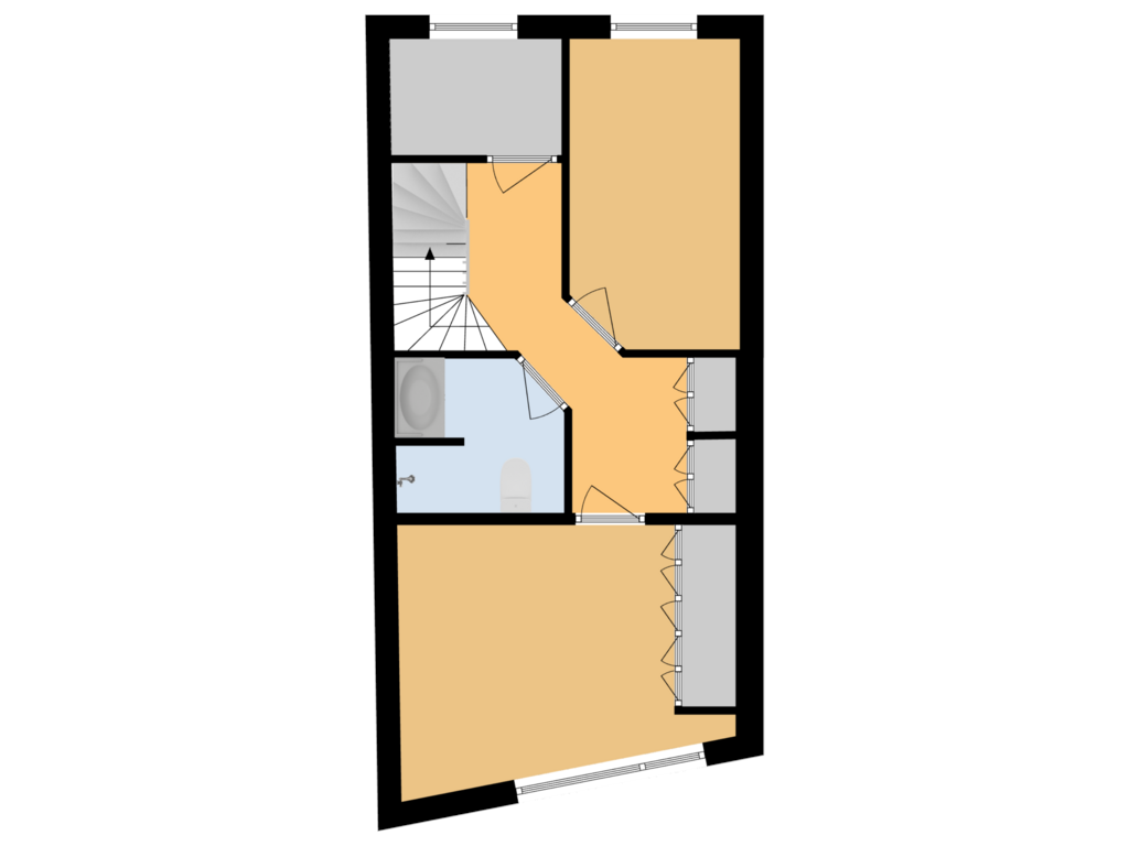 Bekijk plattegrond van 2e Verdieping van Gruttersdijk 56