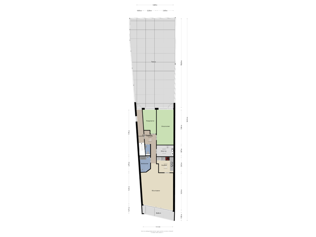 Bekijk plattegrond van Eerste Verdieping van Weeshuisstraat 27