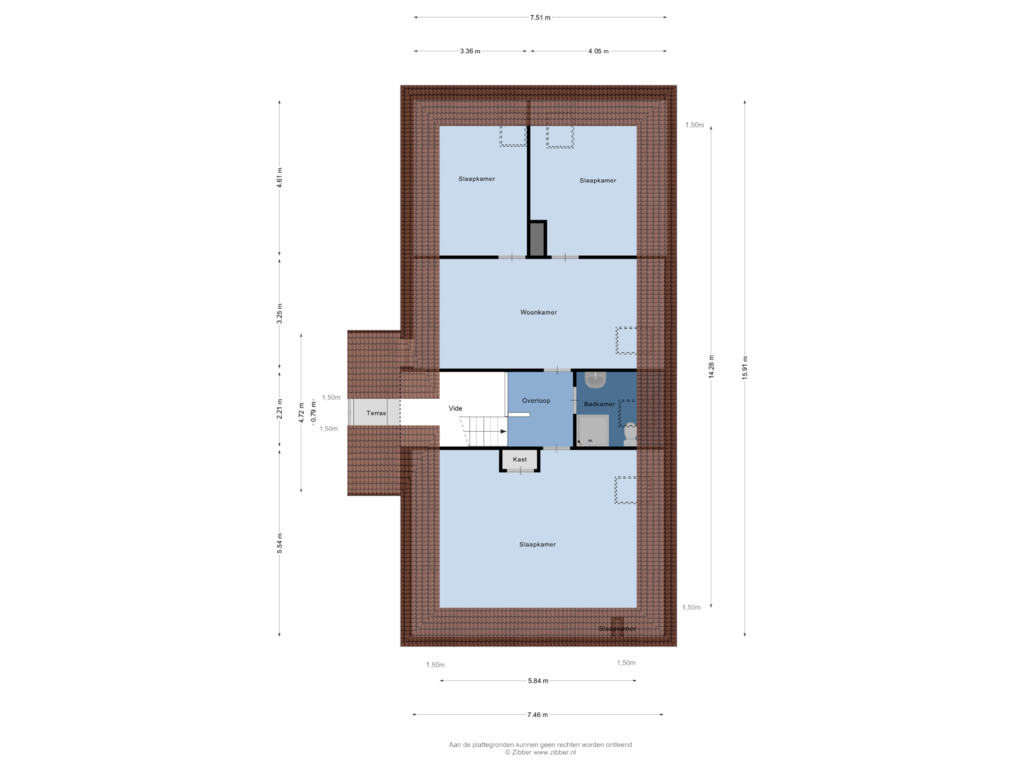 Bekijk plattegrond van Eerste Verdieping van Golfresidentie 9