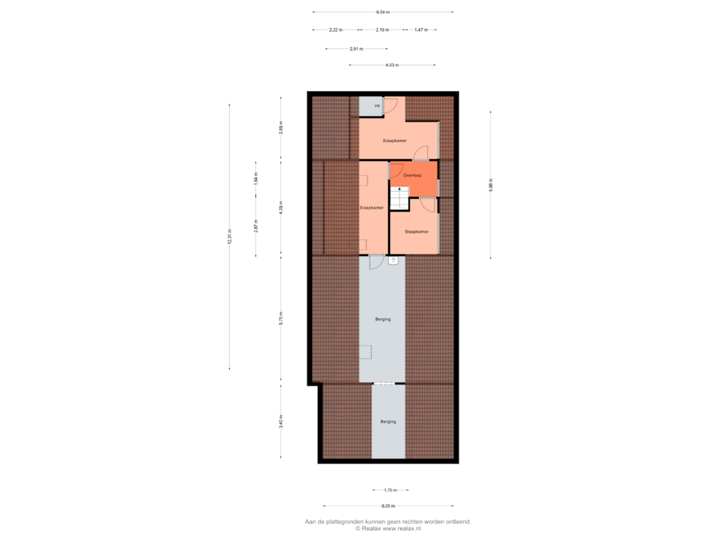 Bekijk plattegrond van Verdieping van de Jongstraat 6