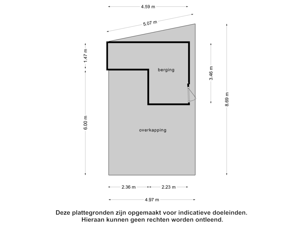 View floorplan of Berging 2 of Hertogshoef 250