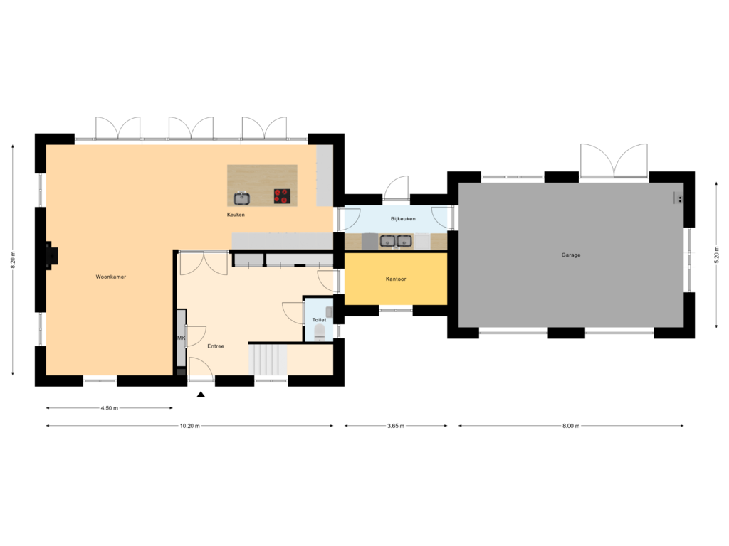 Bekijk plattegrond van Begane Grond van Smedekensbrugge 14