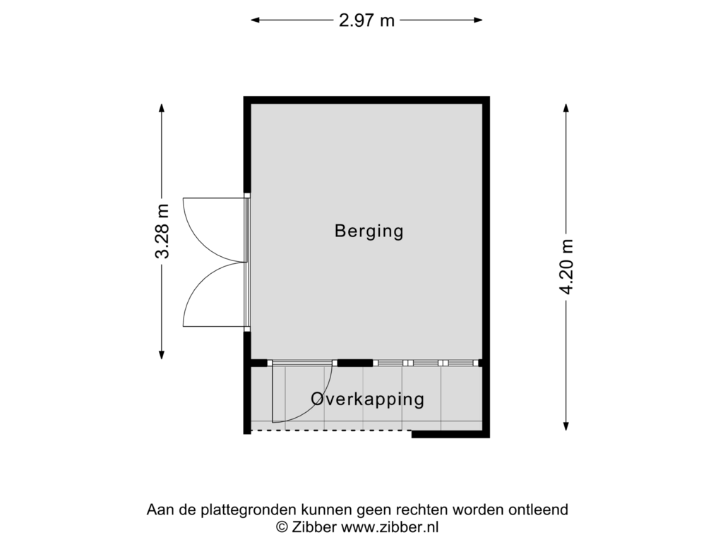 Bekijk plattegrond van Berging van Welpelohoek 12