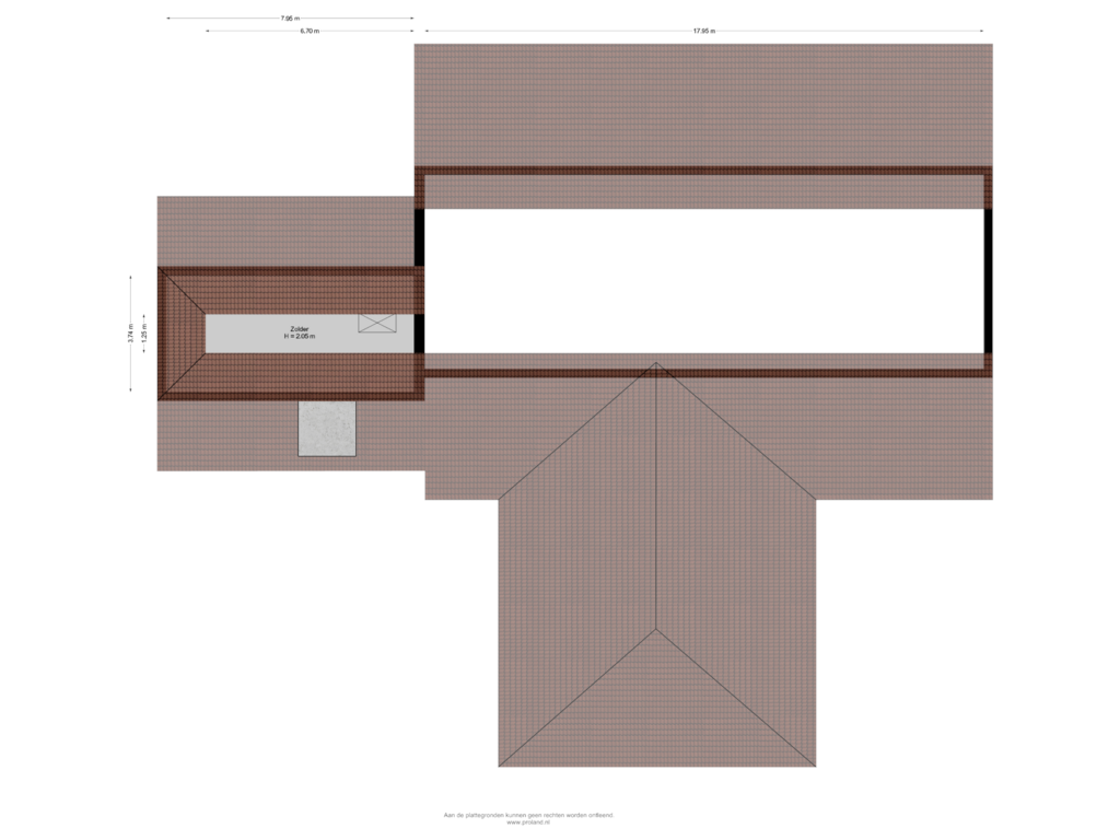 View floorplan of 2e Verdieping of Trekkenweg 15