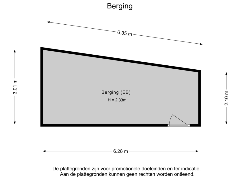 Bekijk plattegrond van Berging van Leeuwenburgh 48