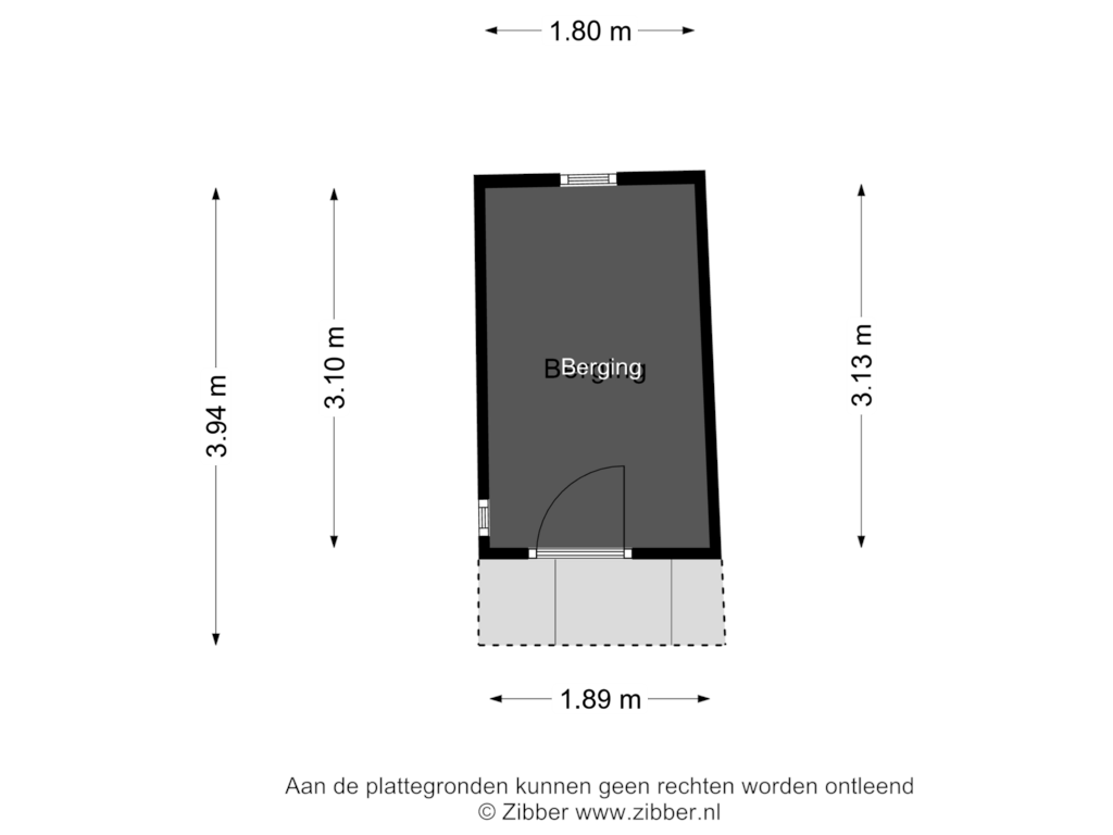 Bekijk plattegrond van Berging van Komlaan 5