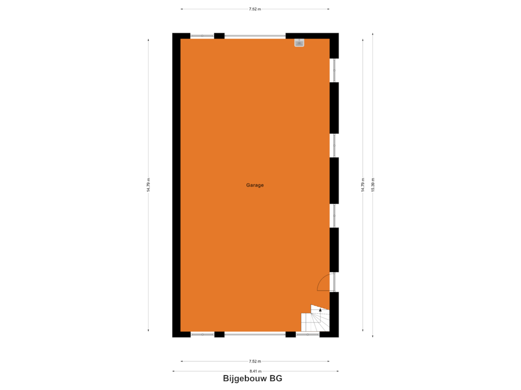 Bekijk plattegrond van Bijgebouw BG van Emmasingel 71