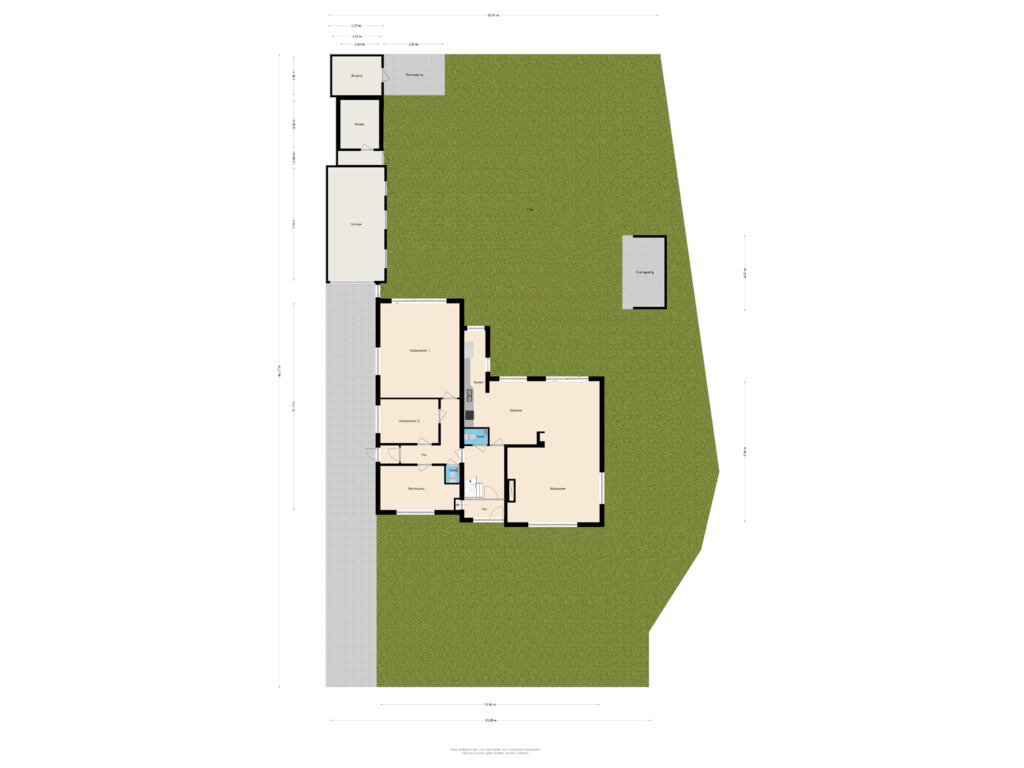 Bekijk plattegrond van Begane Grond met Tuin van Koningsdam 77