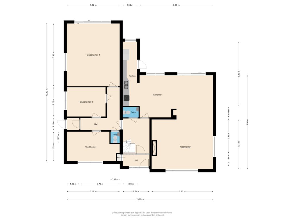 Bekijk plattegrond van Begane Grond van Koningsdam 77