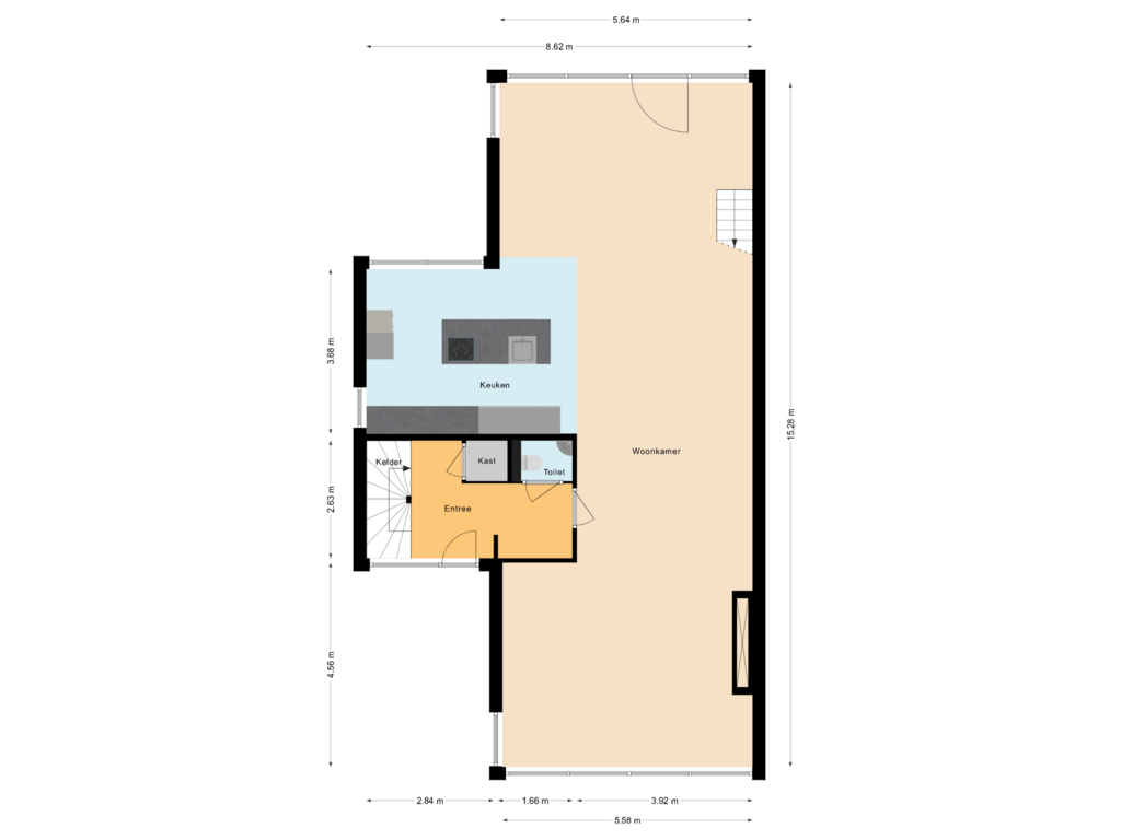 Bekijk plattegrond van Begane Grond van Hofvliet 109