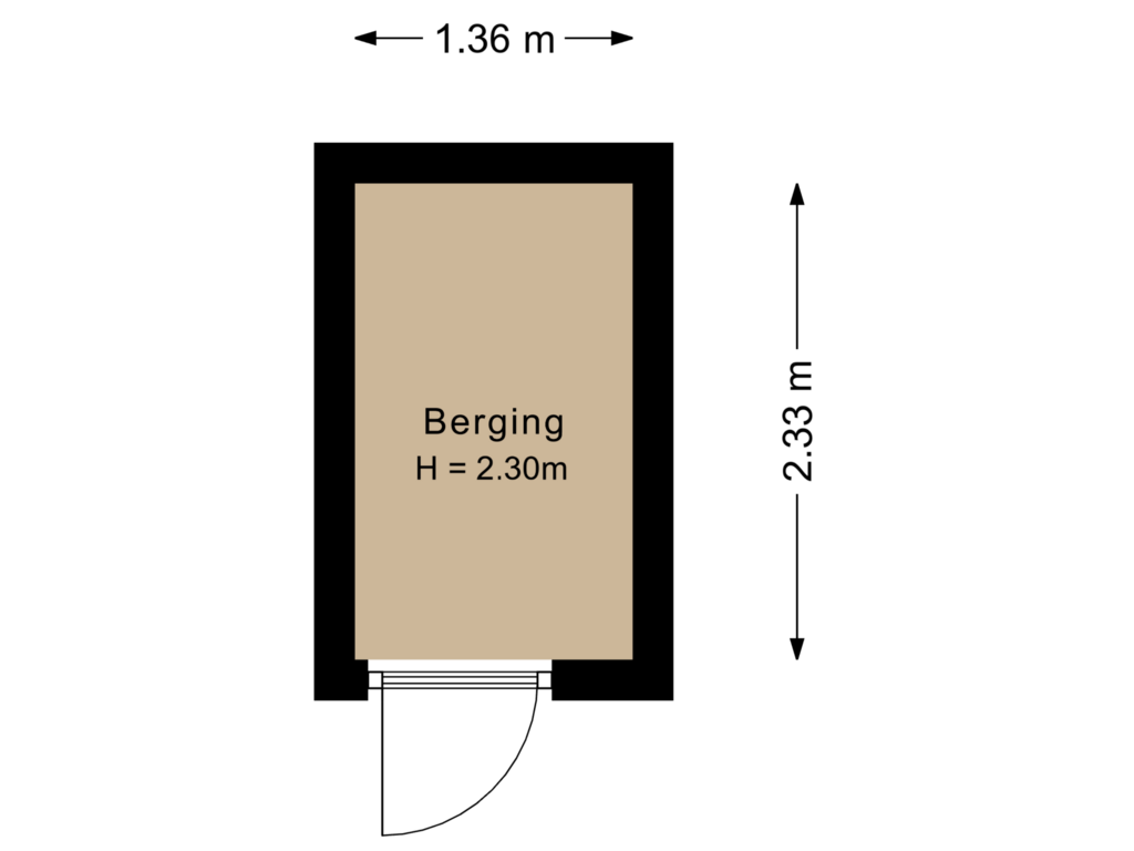 Bekijk plattegrond van Berging van Zilverparkkade 53