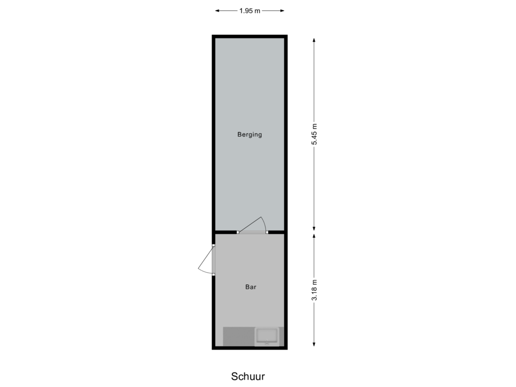 Bekijk plattegrond van Schuur van Middelharnissestraat 25