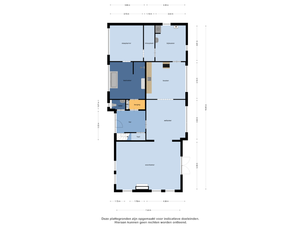 View floorplan of Begane Grond of Linderveldweg 14