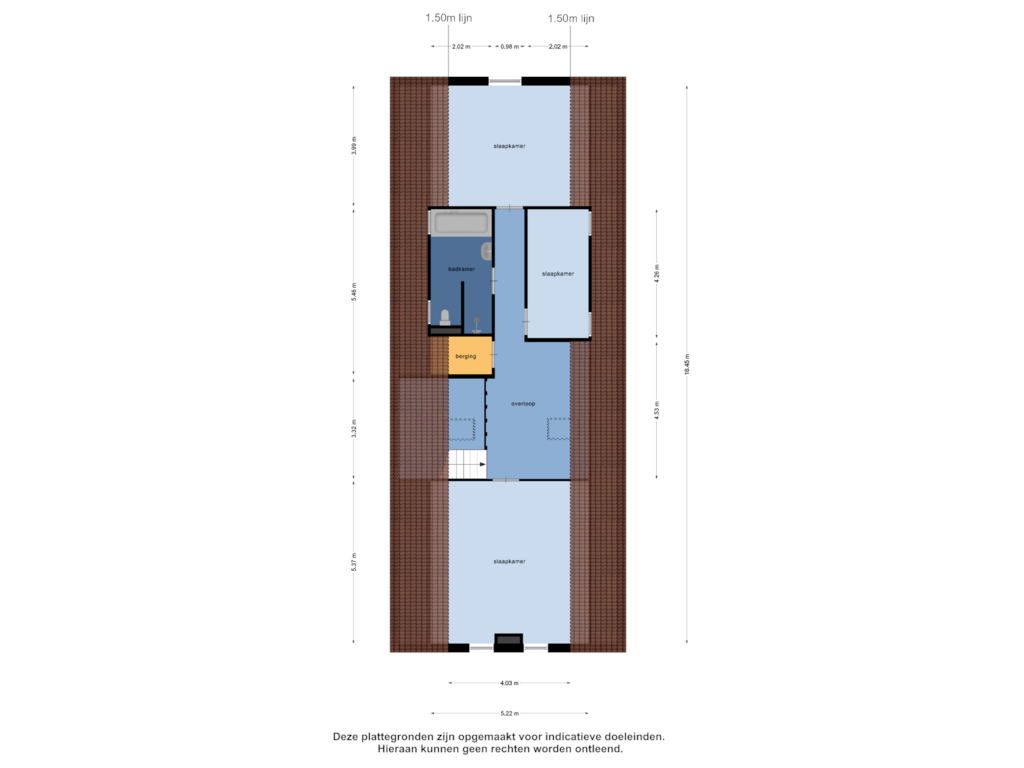 View floorplan of Eerste Verdieping of Linderveldweg 14