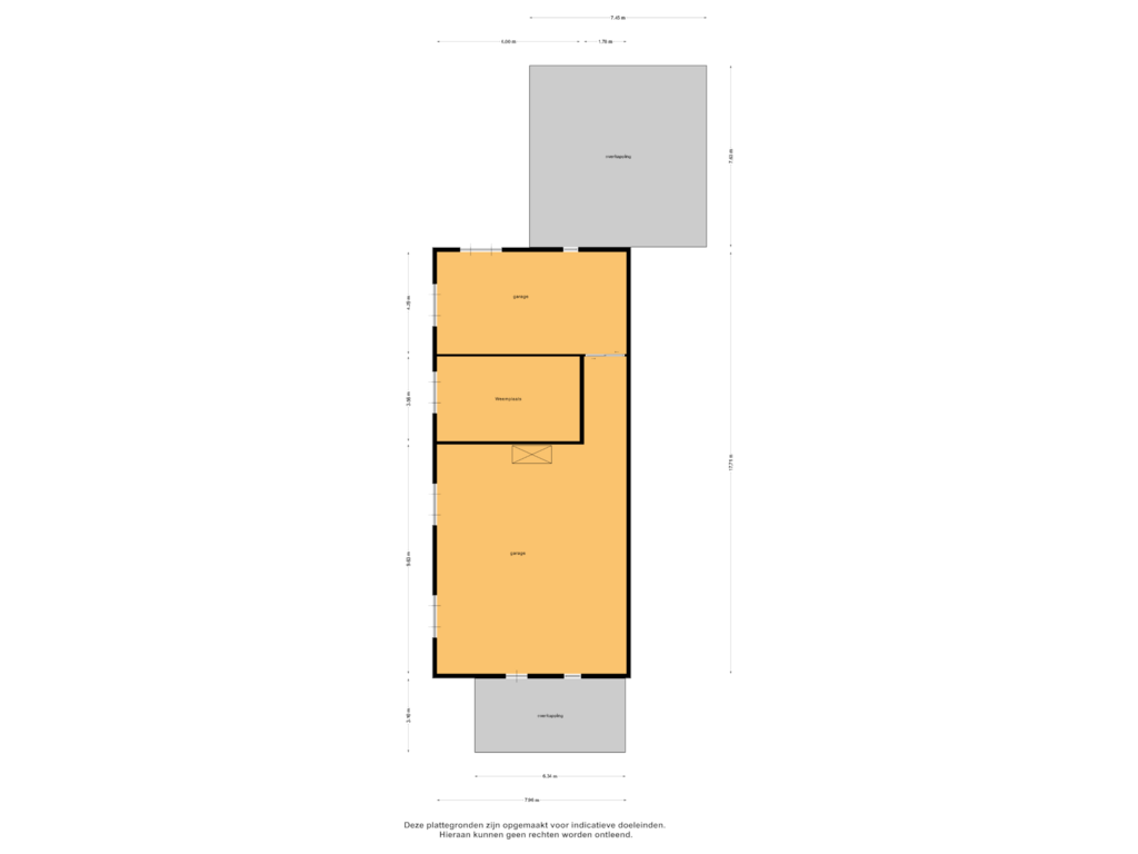 View floorplan of Garage of Linderveldweg 14