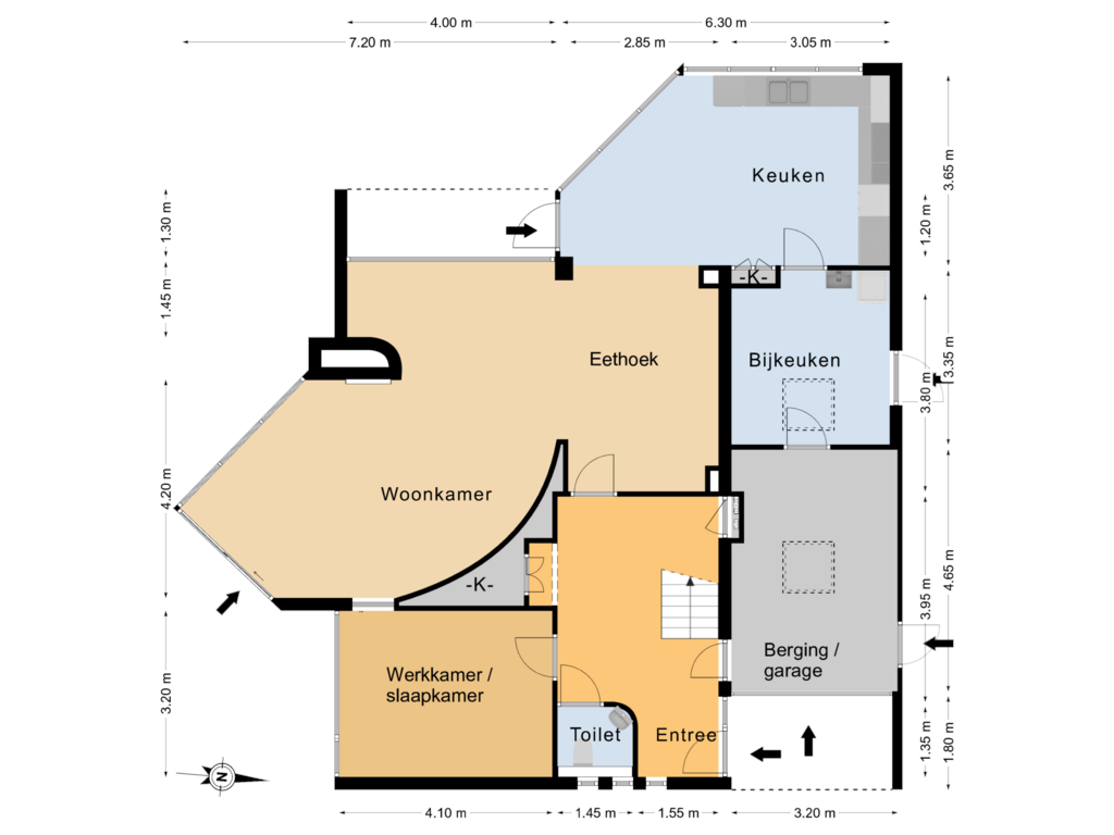 View floorplan of Begane grond of Boelenkamp 18