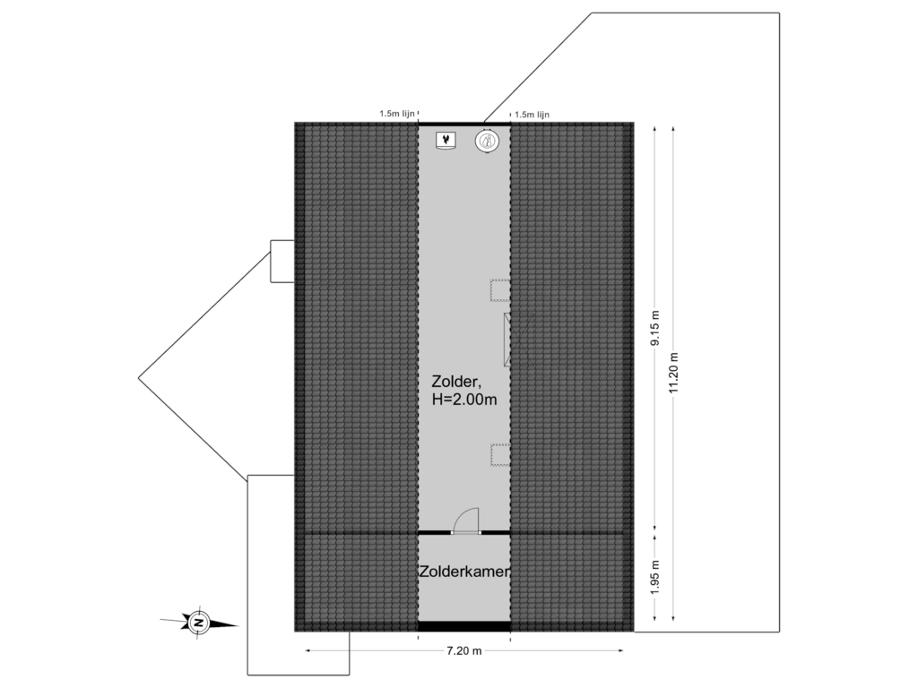 View floorplan of 2e Verdieping of Boelenkamp 18