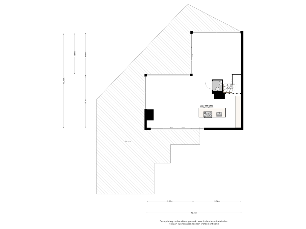 Bekijk plattegrond van 1e verdieping van Schuttershof 74