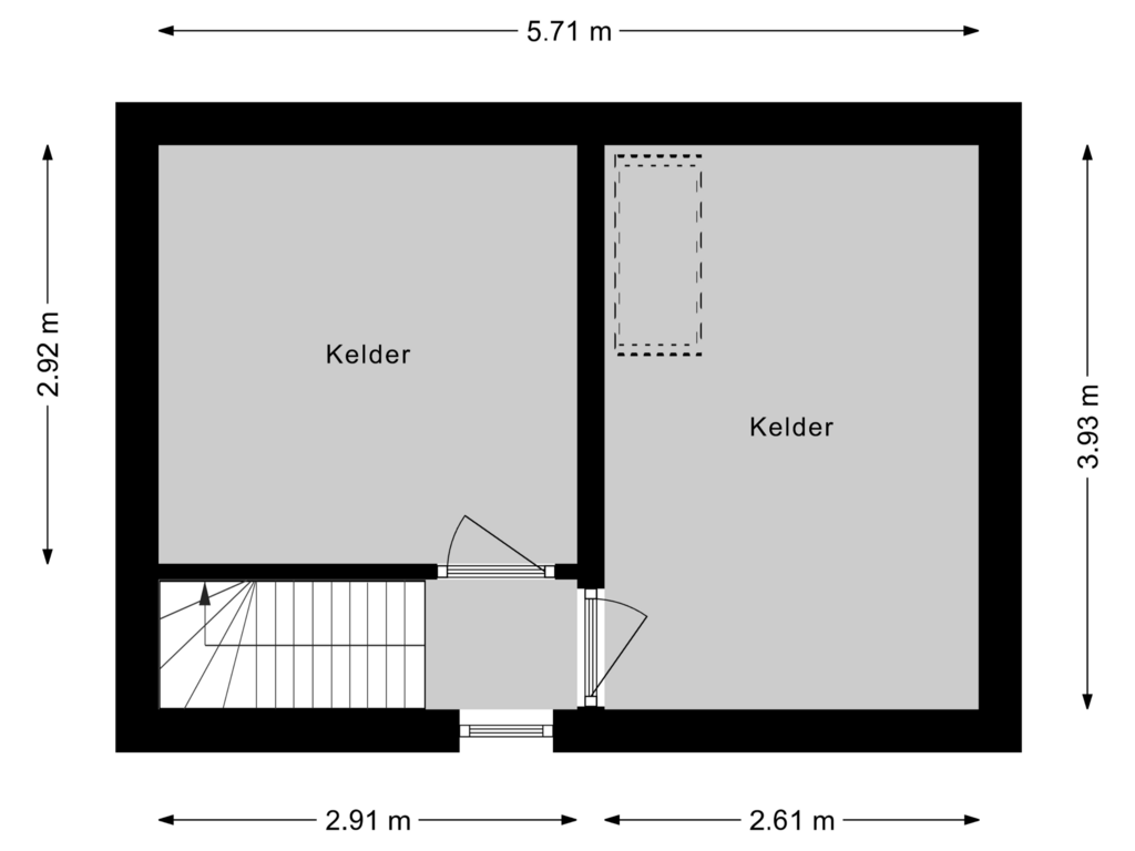 Bekijk plattegrond van Kelder van Burgemeester Colijnstraat 106