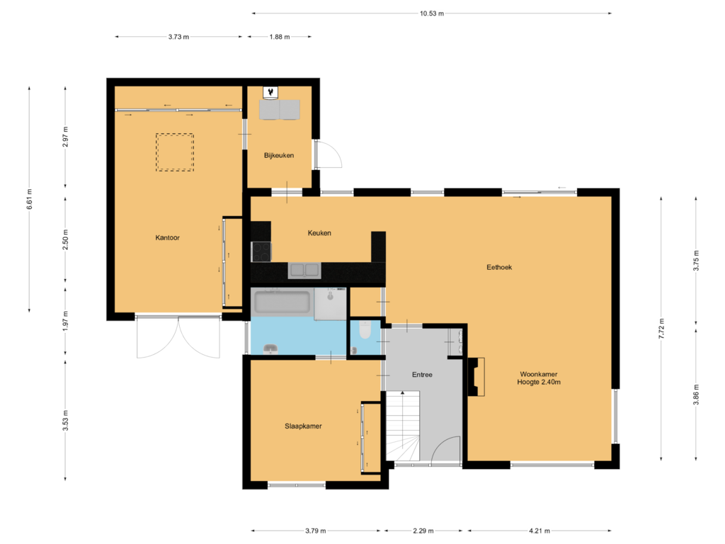 Bekijk plattegrond van Begane grond van Cannenburgh 2