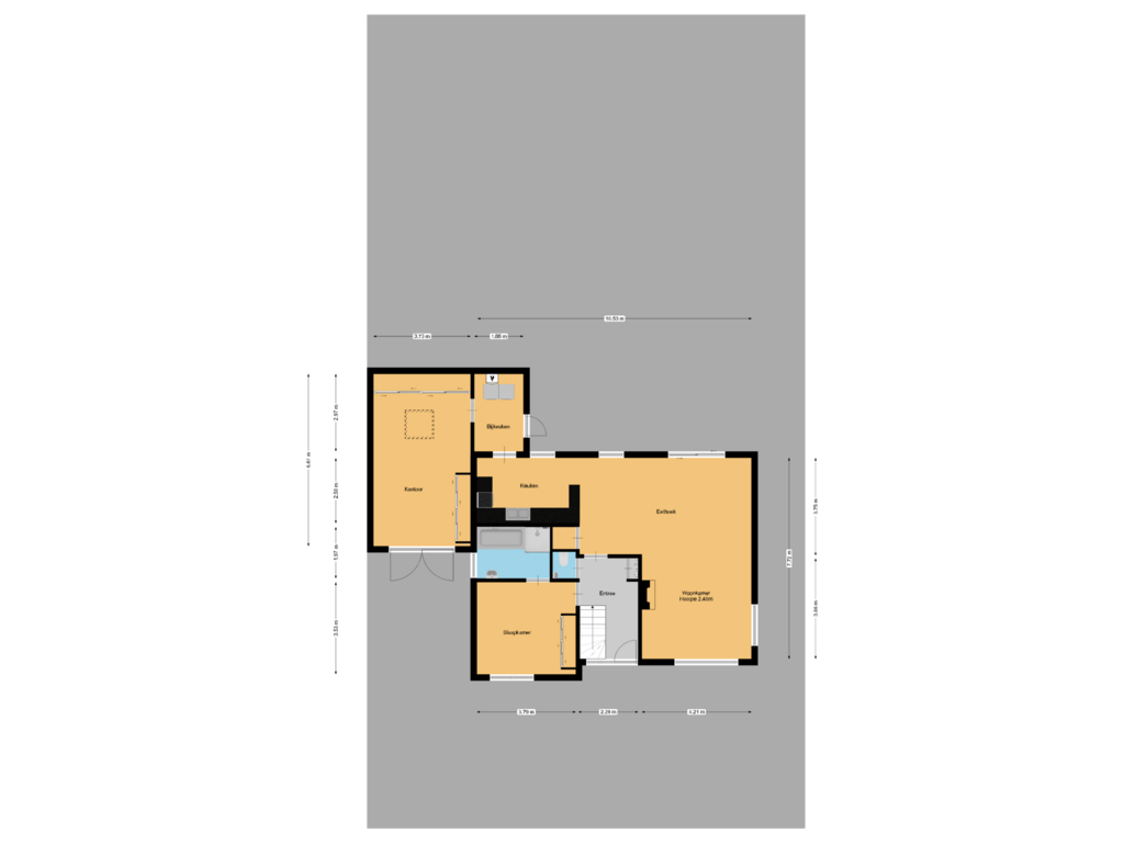 Bekijk plattegrond van Begane grond perceel van Cannenburgh 2