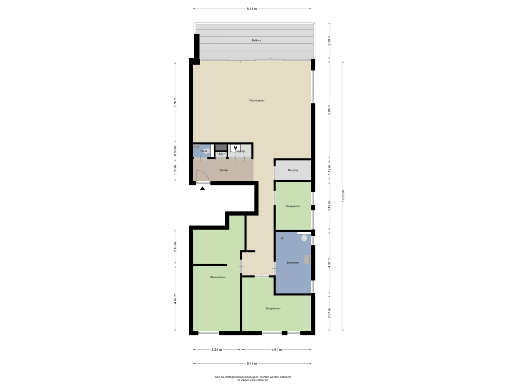 Bekijk plattegrond van Appartement van Van Ackerhof 16