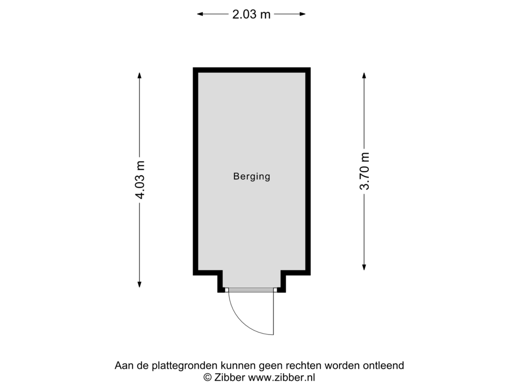 Bekijk plattegrond van Berging van Van Ackerhof 16