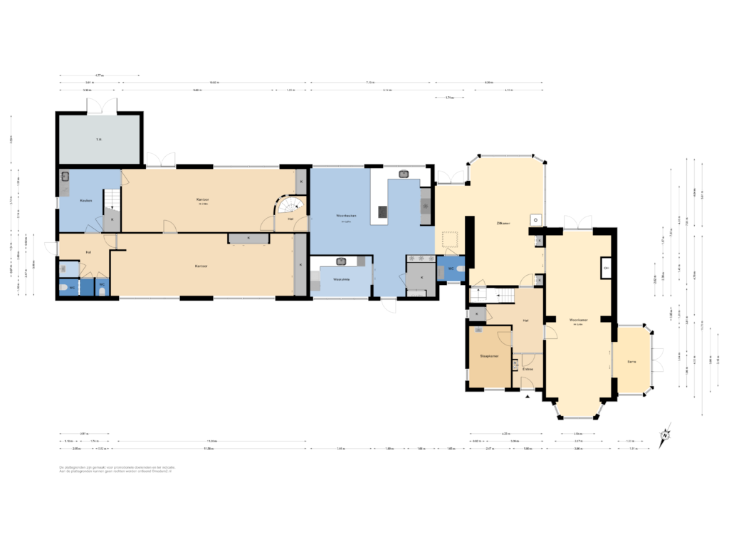 View floorplan of Begane Grond of Delftsestraatweg 51