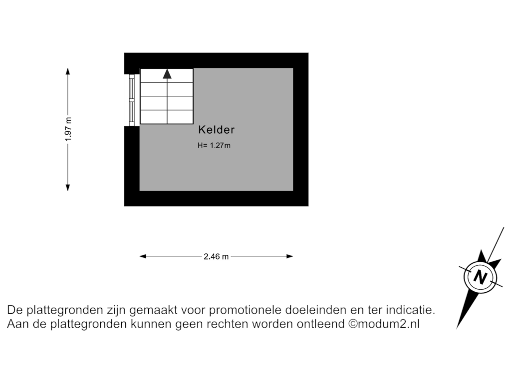 Bekijk plattegrond van Kelder van Delftsestraatweg 51