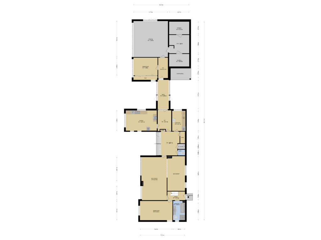 View floorplan of Begane Grond of Kommerweg 12