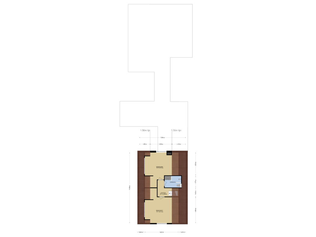 View floorplan of Eerste Verdieping of Kommerweg 12