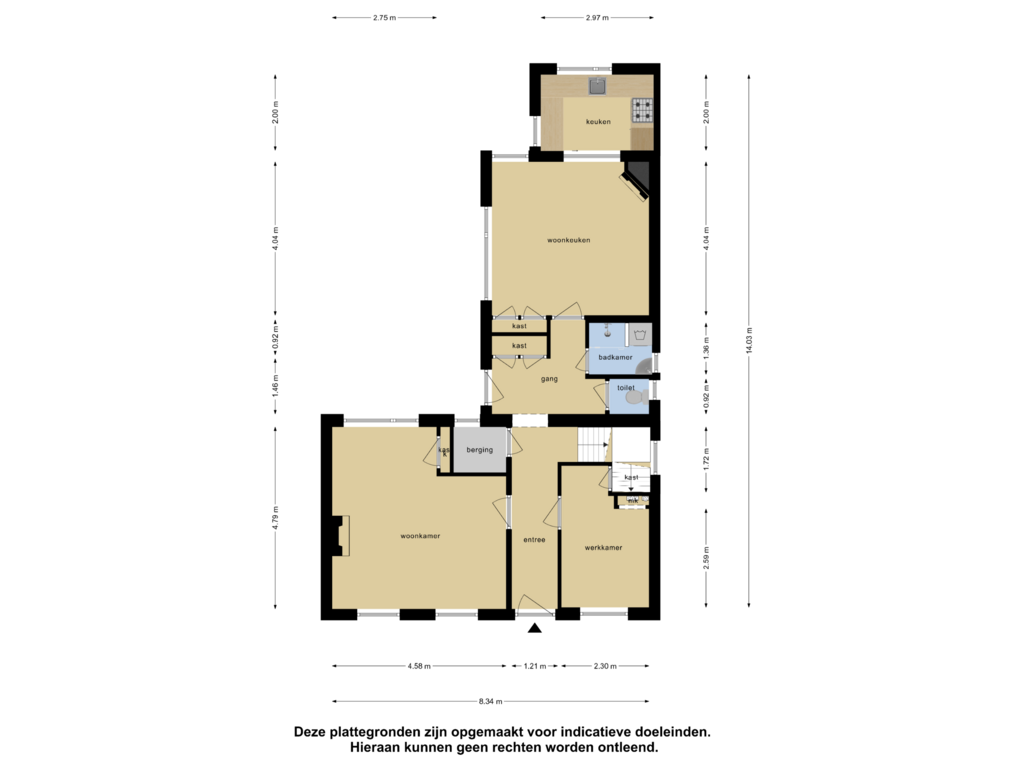 View floorplan of Begane Grond of Buorren 29