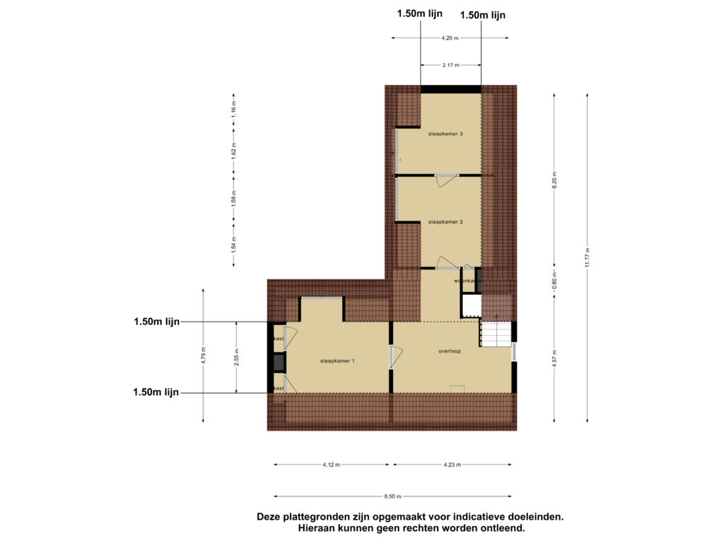 View floorplan of Eerste Verdieping of Buorren 29