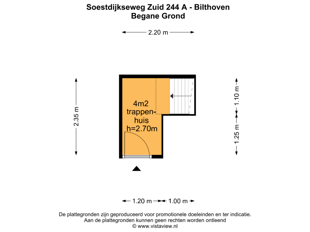 View floorplan of BEGANE GROND of Soestdijkseweg Zuid 244-C